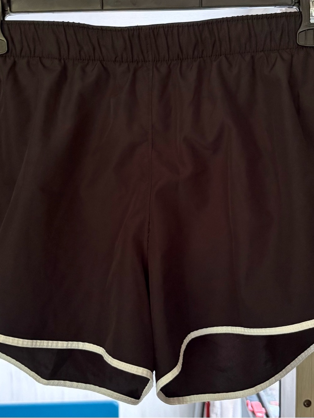 Hanes Black Athletic Shorts with White Trim